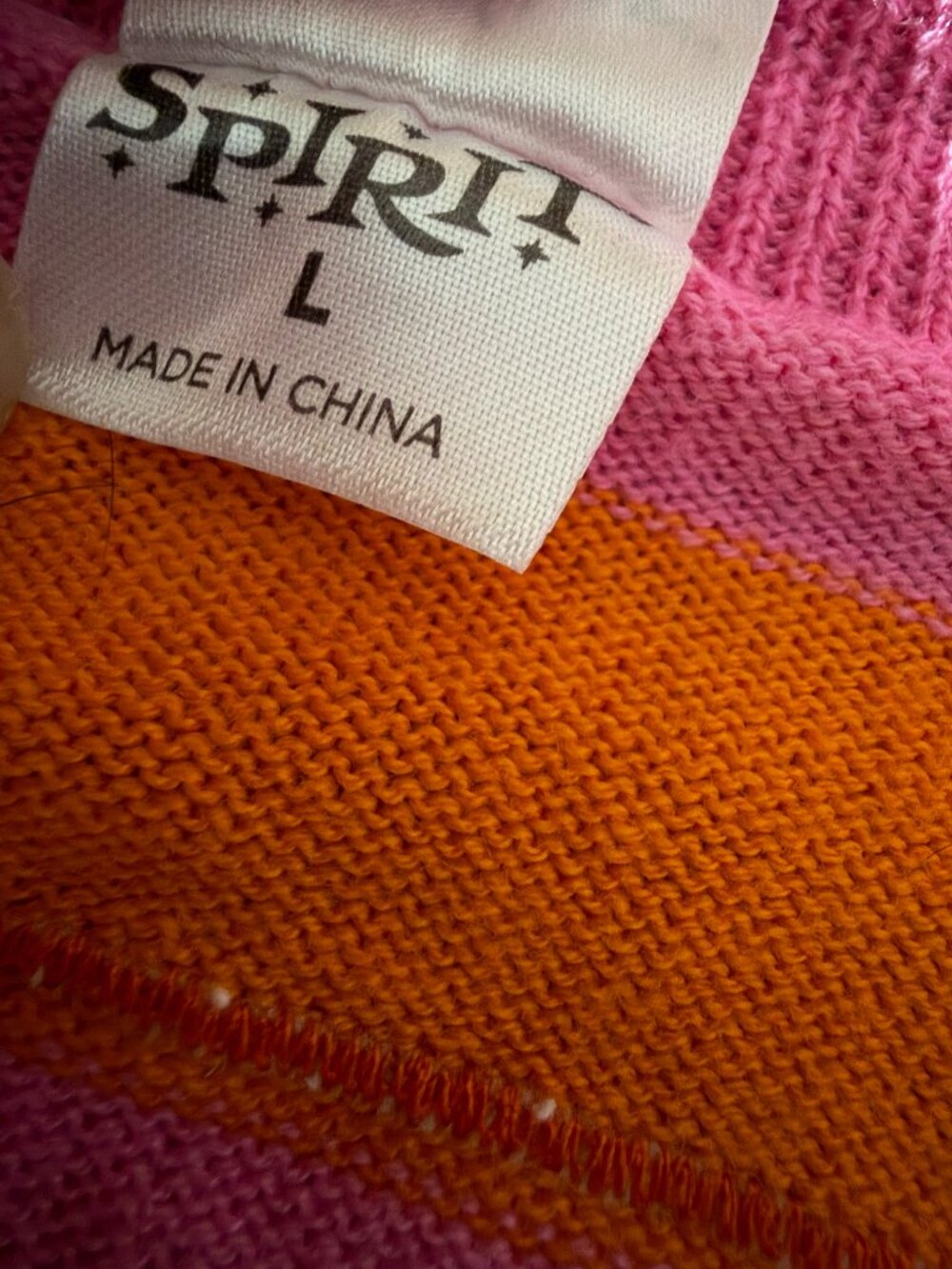 Spirit Halloween Coraline cardigan sweater pink orange striped 2024 Laika size L - Picture 5 of 10